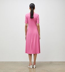 Alice Pink Jersey Crepe Midi Dress