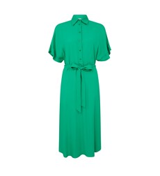 Aldon Green Crepe Midi Dress