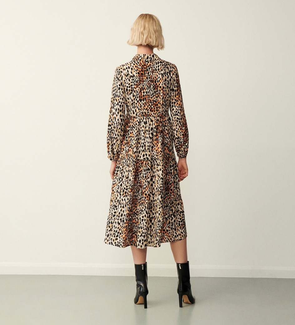 Kalia Brown Leopard Dress