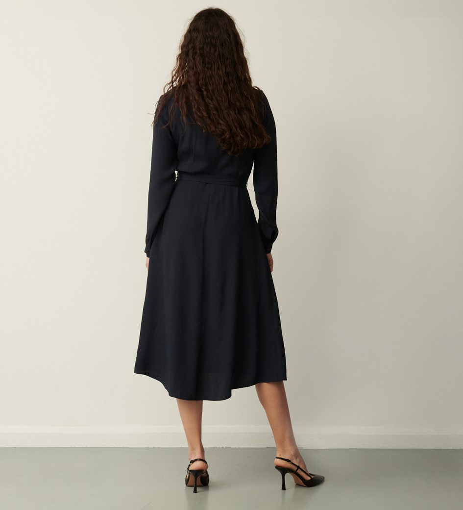 Vanessa Navy Midi Dress