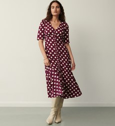 Camilla Plum Spot Midi Dress
