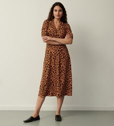 Deandra Brown Leopard Dress