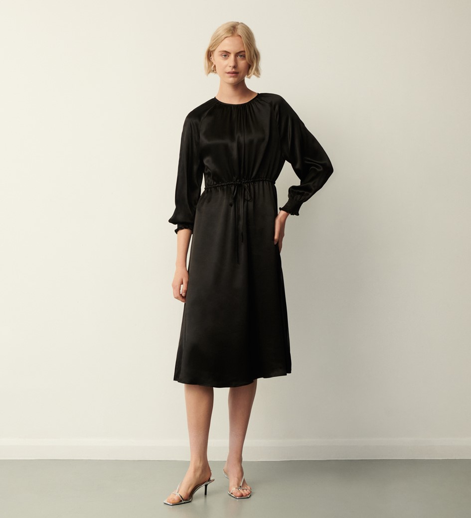 Florian Black Midi Dress
