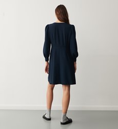 Cinzia Navy Knee Length Dress