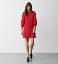 Cinzia Red Knee Length Dress
