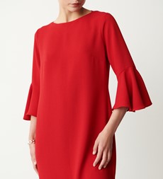Izzy Red Knee Length Dress