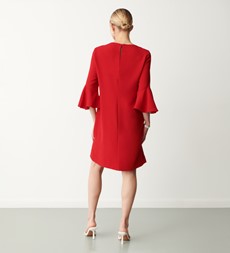 Izzy Red Knee Length Dress