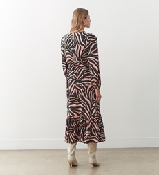 Suzie Pink Zebra Midi Dress