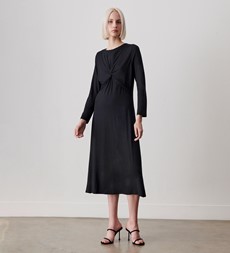 Sofia Midi Black Dress