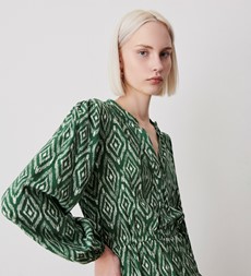 Amy Green Ikat Midi Dress