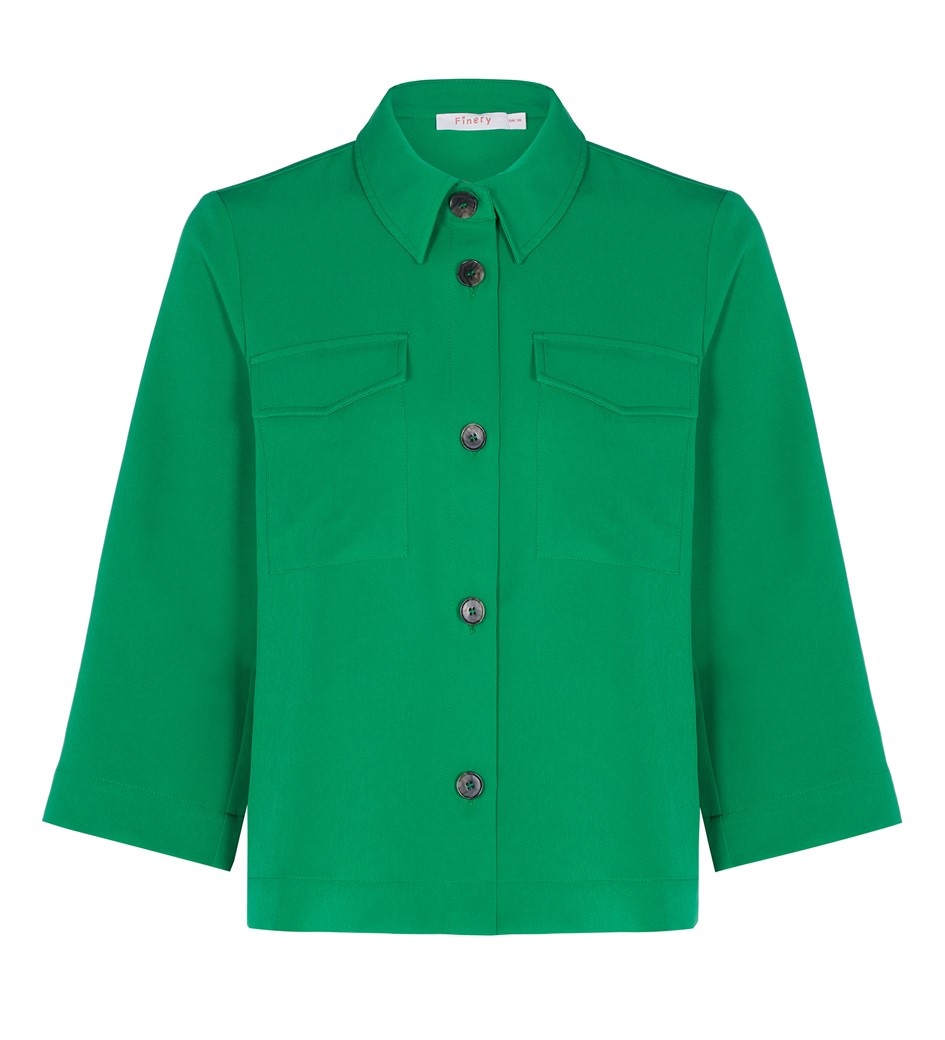 Stevie Green Shirt | Long Sleeves | Finery London