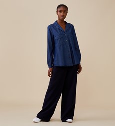 Lizabeth Denim Blue Shirt
