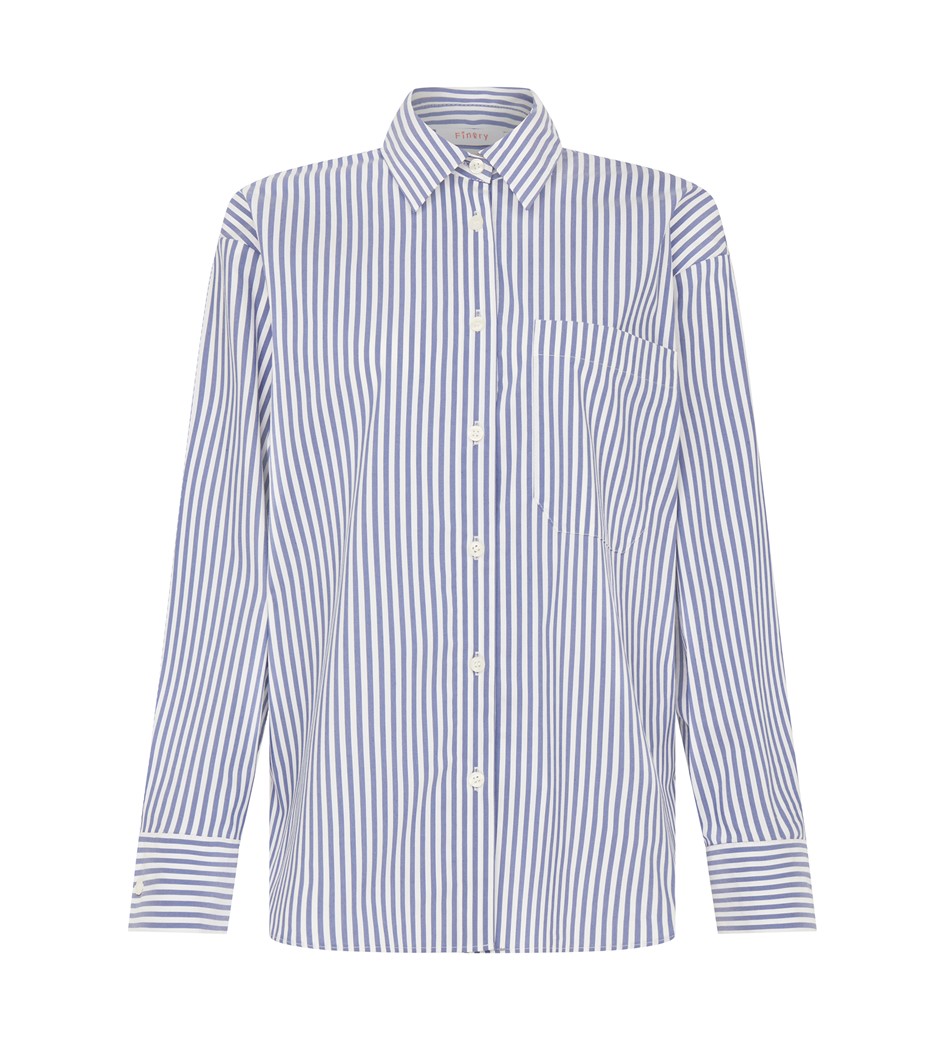Jake Navy Stripe Boyfriend Shirt