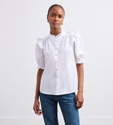 Anastasia White Cotton Shirt