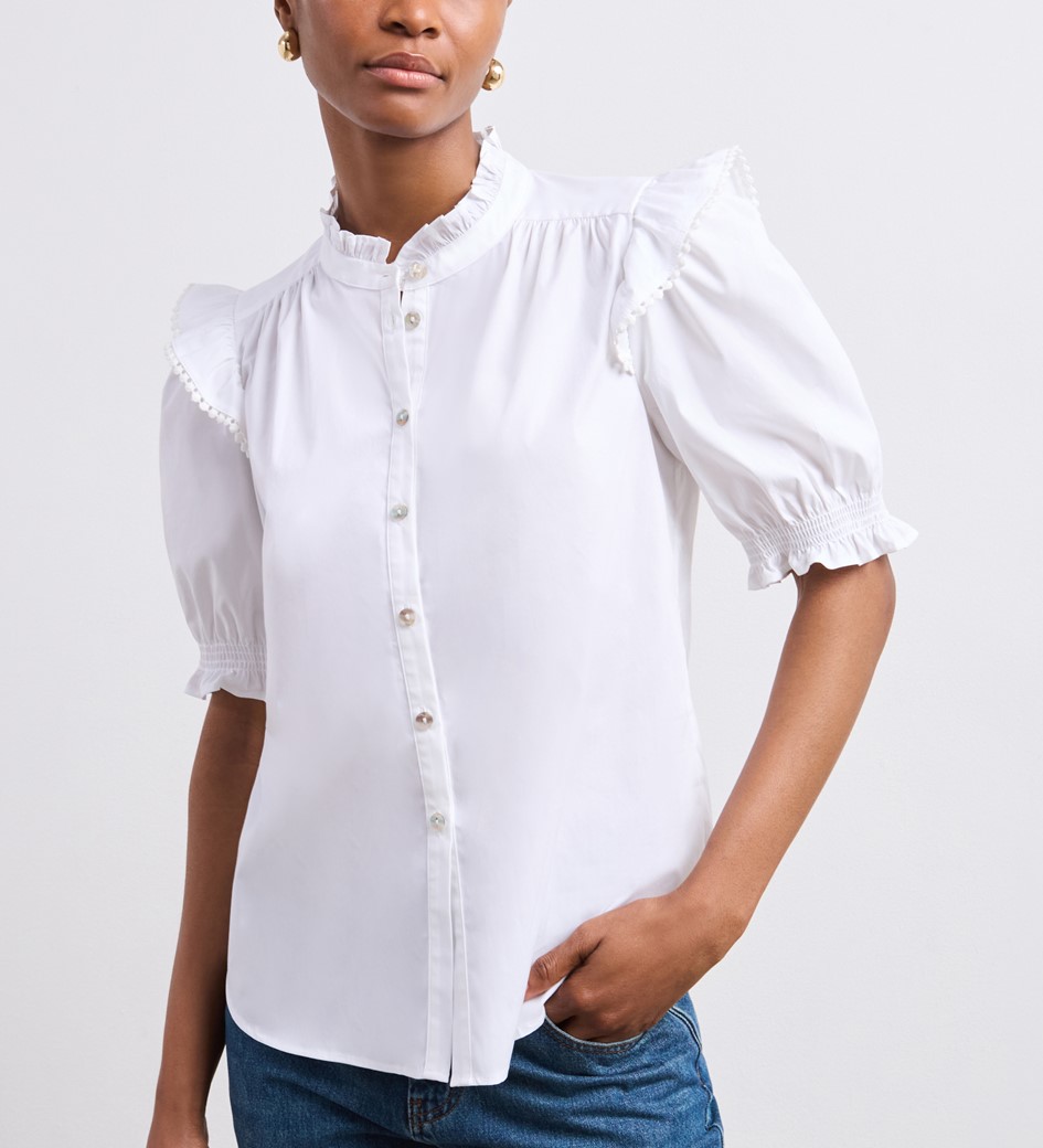 Anastasia White Cotton Shirt