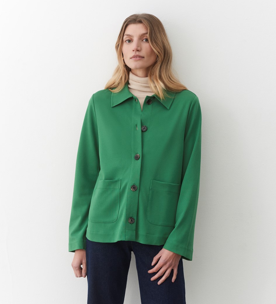 Enola Green Ponte Jersey Jacket