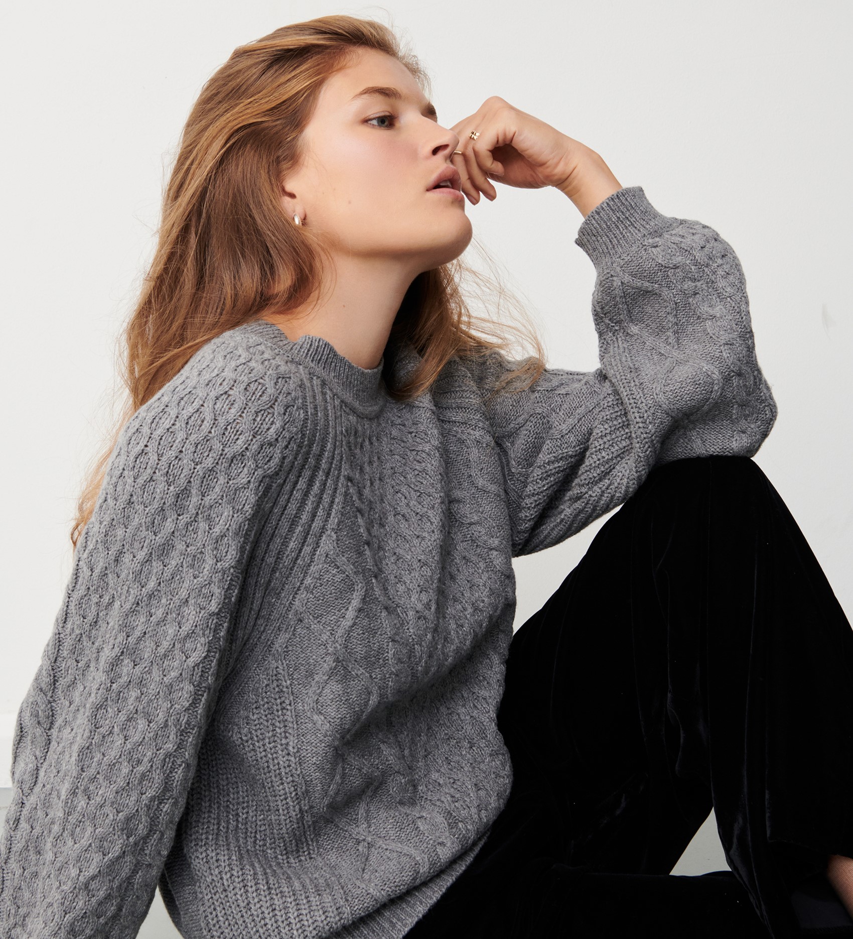 Ellie Cable Knit Jumper | Finery London