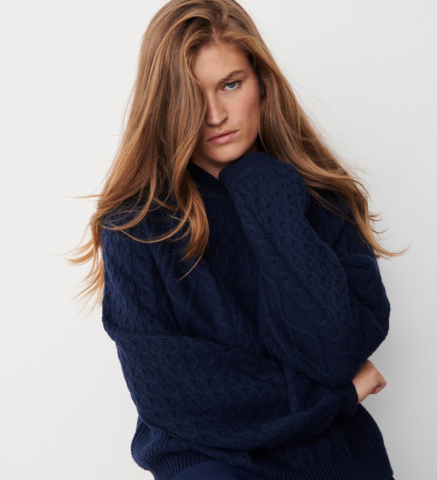 Ellie Cable Knit Jumper | Finery London