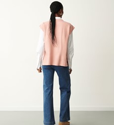 Ava Pink Knitted Vest