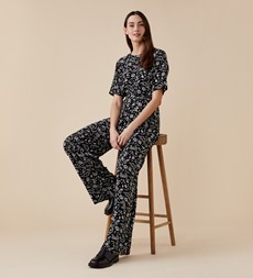 Libertie Black Peace Print Jumpsuit