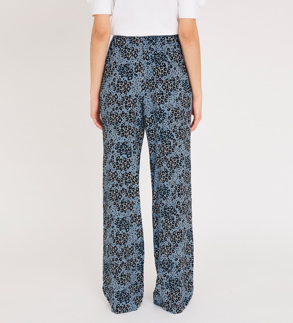 Natalya Blue Animal Trouser