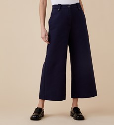 Alice Cotton Rich Navy Trousers