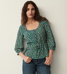 Carrie Green Dash Top