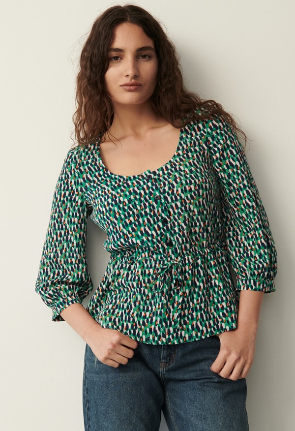 Carrie Green Dash Top