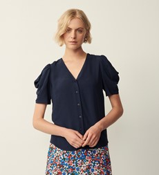 Jan Navy Blouse