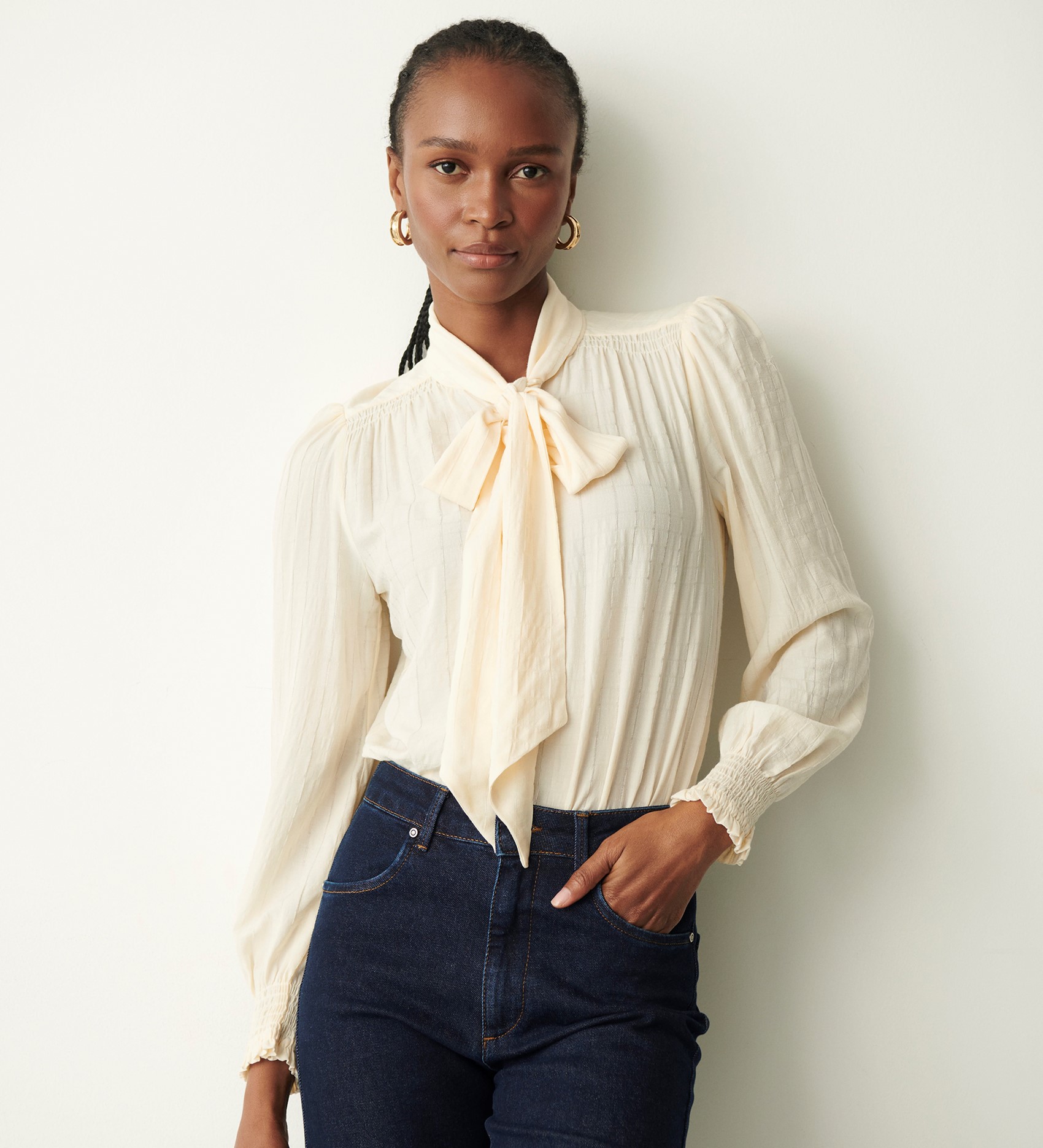 Sheila Ivory Blouse | Finery London