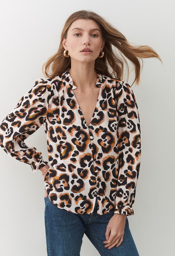 Maisie Leopard Print Blouse