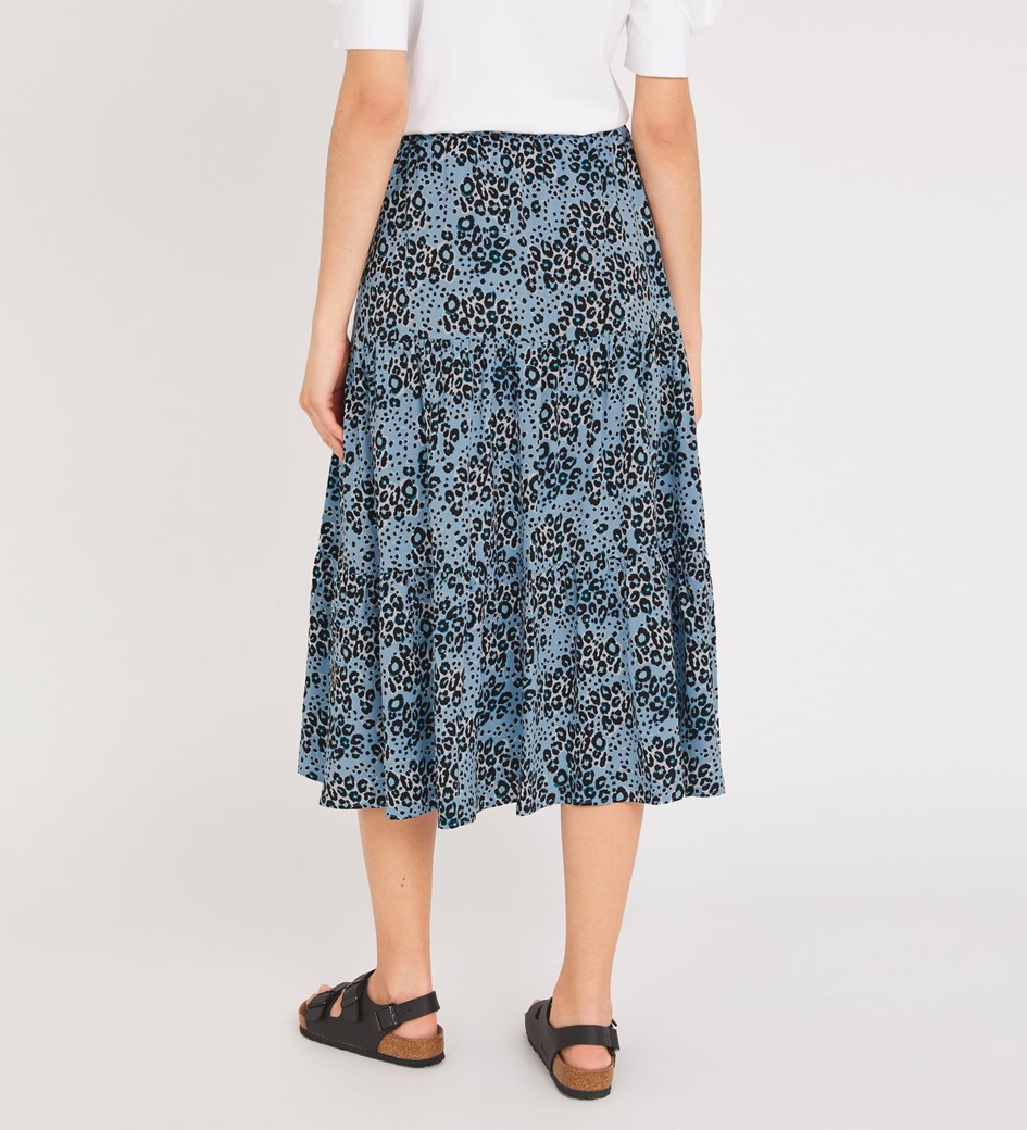 Simone Blue Animal Skirt