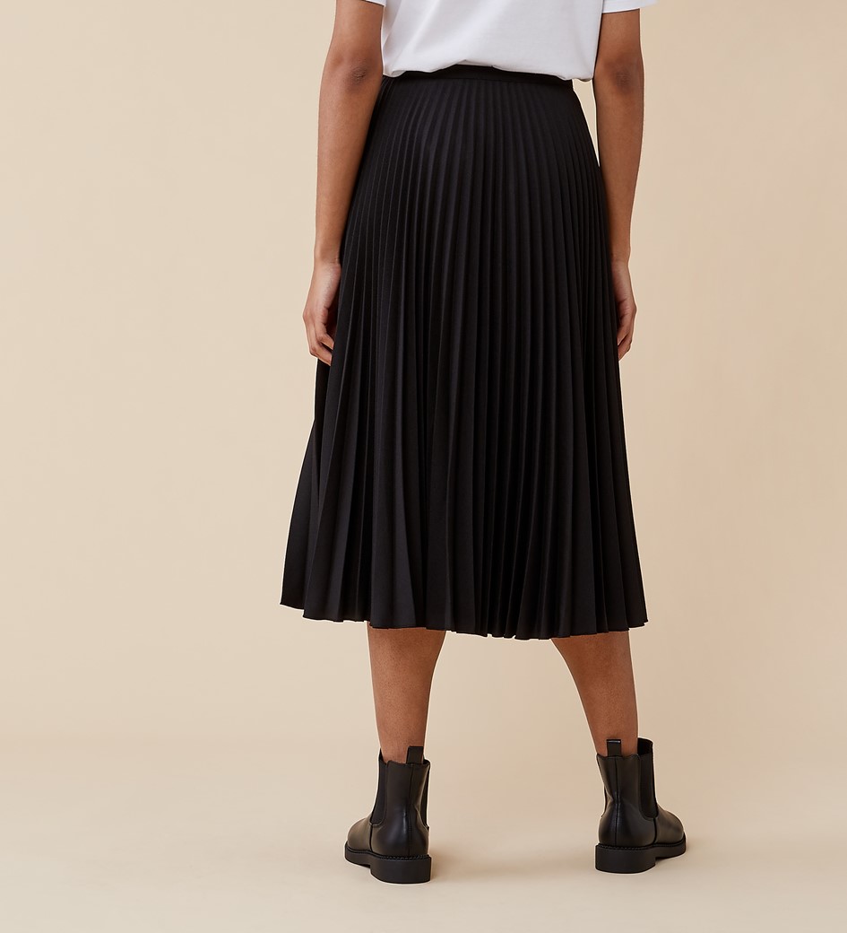 Lottie Midi Black Skirt