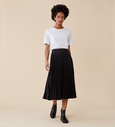 Lottie Black Midi Skirt