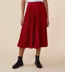 Lottie Midi Dark Red Skirt