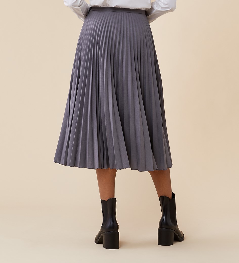 Lottie Grey Midi Skirt