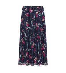 Steph Navy Floral Lace Skirt