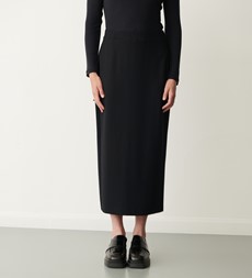 Ives Black Ponte Jersey Midi Skirt