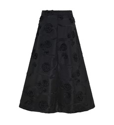 Naia Black Taffeta Skirt