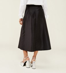 Naia Black Taffeta Skirt