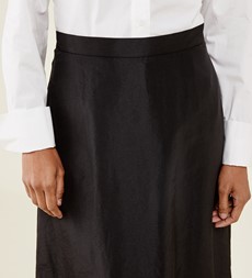 Naia Black Taffeta Skirt