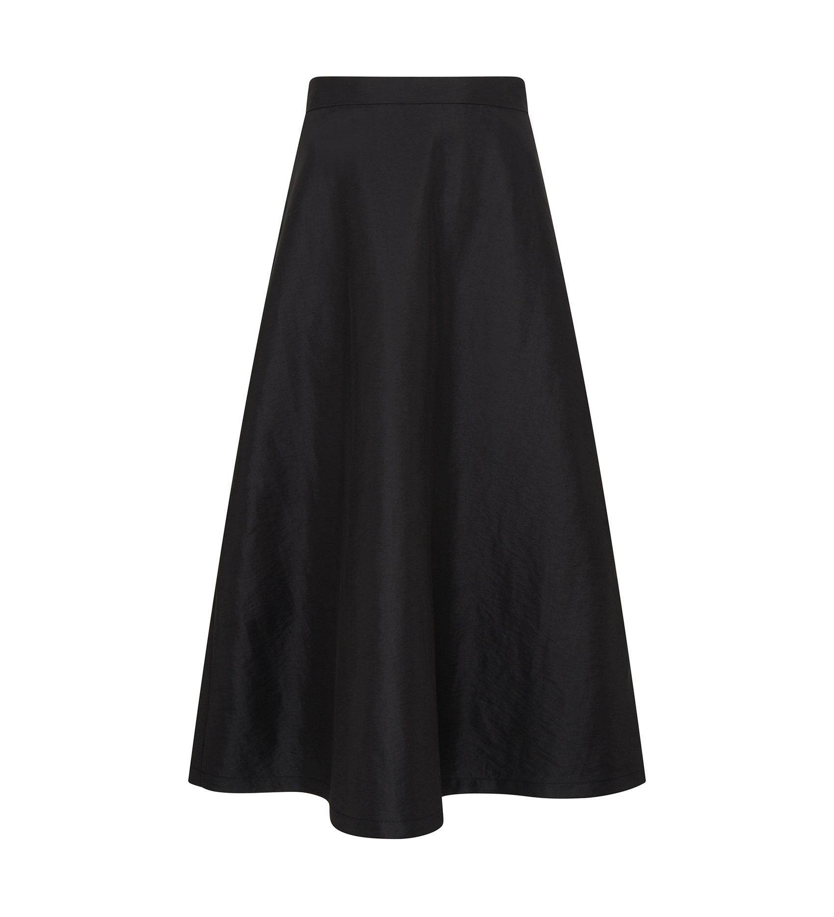 Naia Black Taffeta Skirt