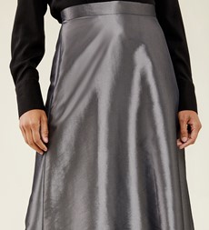Naia Silver Taffeta Skirt