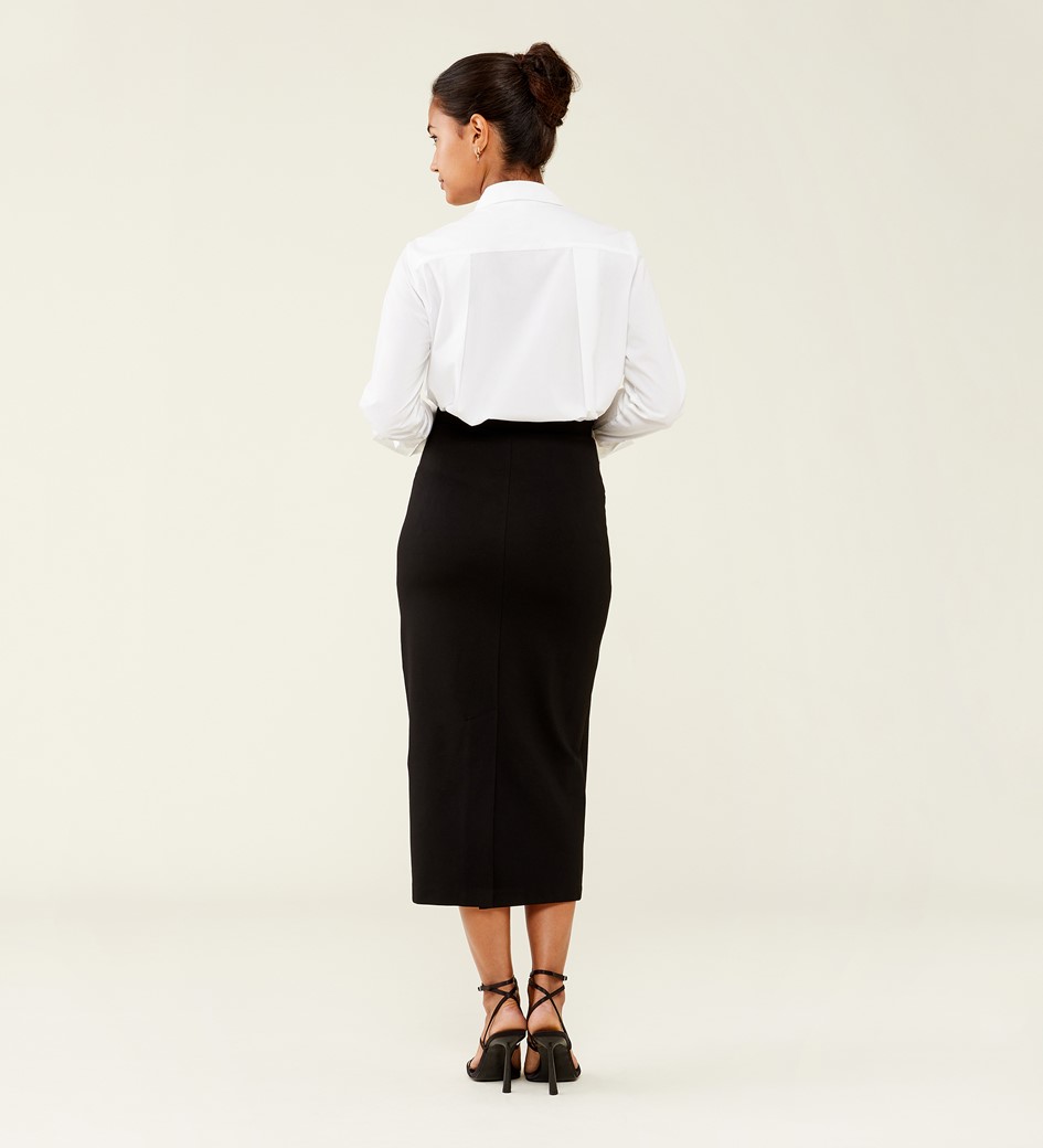 Ives Black Ponte Jersey Skirt