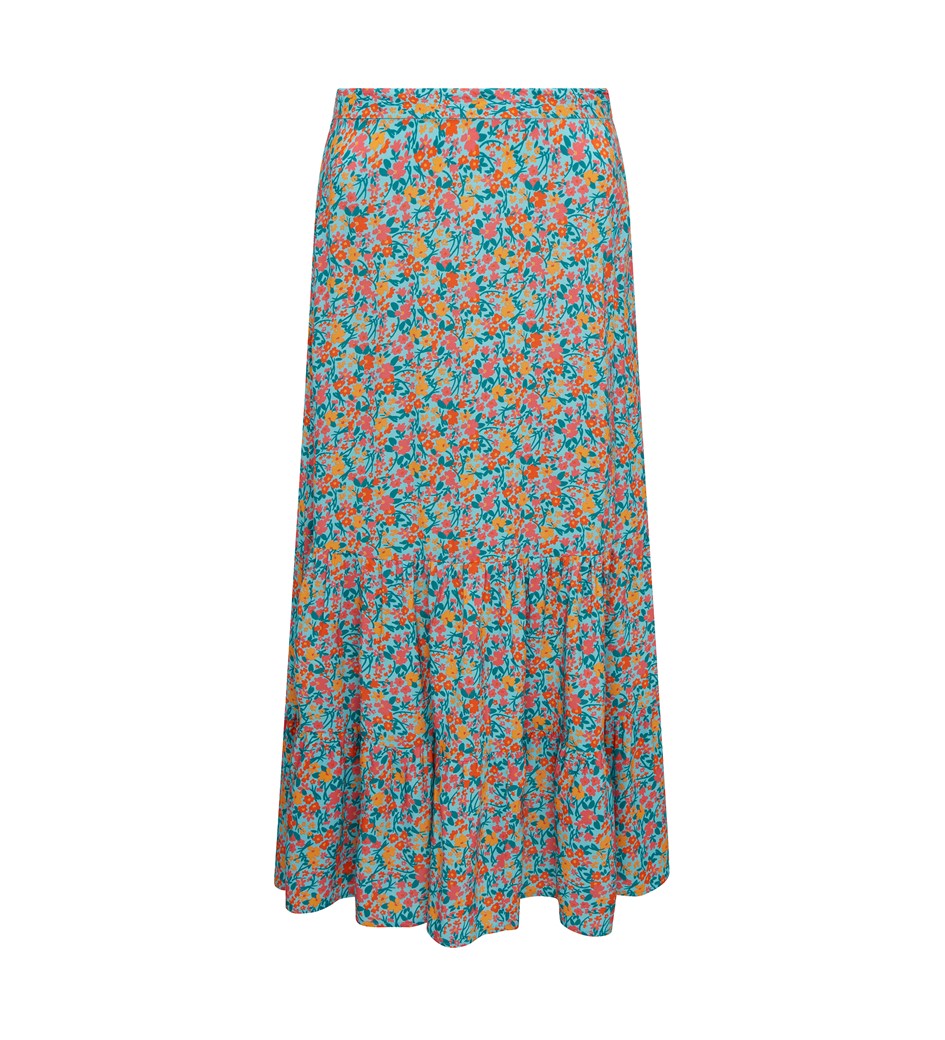 Dawn Blue Meadow Midi Skirt