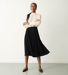 Lottie Black Midi Skirt