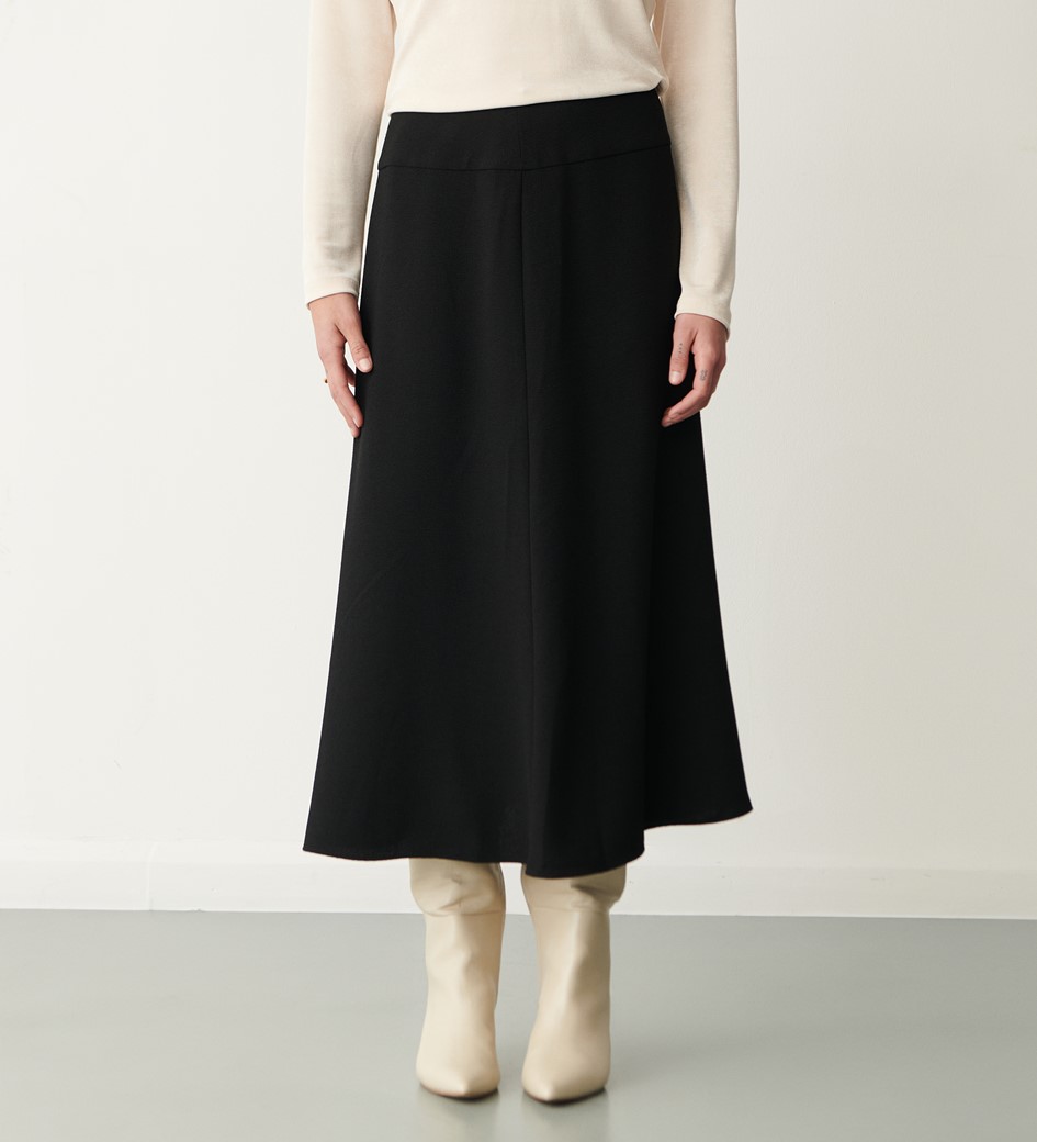 Celia Black Midi Skirt