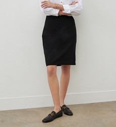 Bella Black Knee Length Skirt 