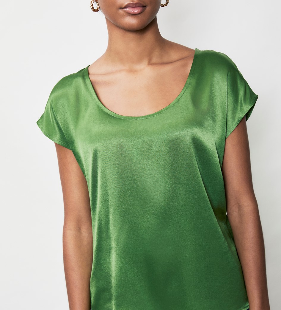 Jerry Green Satin Top