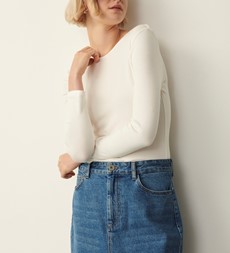 Sandy Ivory Long Sleeve Top
